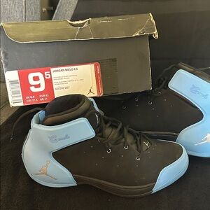 Jordan Melo 1.5 Black and Light Blue Sneakers